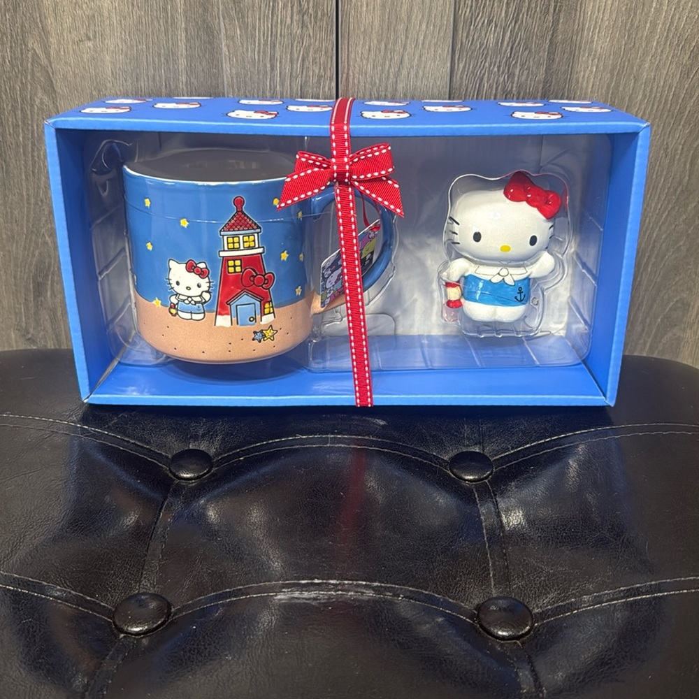 Blue Sky Clayworks Hello Kitty Lighthouse Sailor Mug & Figurine Boxed Set